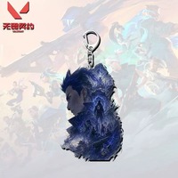 Gantungan Kunci Akrilik Karakter Grup Duelis Valorant Baru Raze Jett Neon Liontin Dekorasi Tas Ransel Pelajar Hadiah Merchandise Game