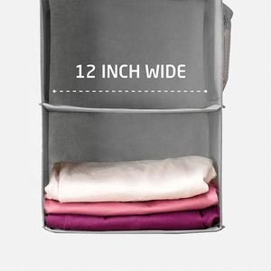 Wholesale Foldable Non-Woven Fabric Closet Storage Wardrobe Closet Space Saving Organizers with Mesh Pocket - Product Image 5