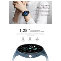Reloj Inteligente Bluetooth con Pantalla Redonda Simple Lifestyle ZL02C Pro, Reloj Inteligente Deportivo para iOS y Android, Monitoreo de Salud, Sueño y Actividad Física