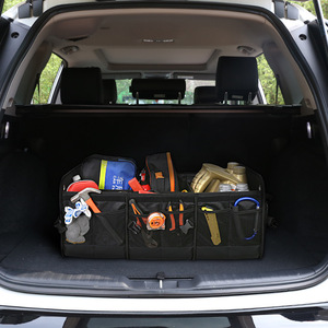 Organizador de maletero de coche plegable resistente al agua, contenedor de almacenamiento portátil de gran capacidad, Material de poliéster duradero - Product Image 2