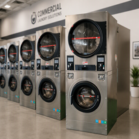 Laveuse-sécheuse automatique de haute qualité à monnayeur et lecteur QR, multi-paiements, pour laveries publiques et auberges