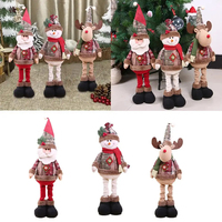 Frohe Weihnachten Weihnachtsmann Stoffpuppe Elch Weihnachtsornamente und Christbaumschmuck Weihnachtsgeschenke für die Heimdekoration