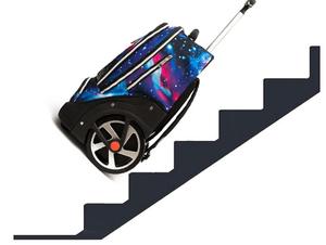 Sac à <span class=keywords><strong>roulettes</strong></span> pour enfants unisexe de 20 pouces à succès avec des roues de dessin animé, ensemble de sacs d'école, papeterie imperméable - Product Image 5