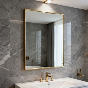 Wholesales Customized Frame Mirror Home Use clear Durable Home Decor Spiegel Frame Mirror Be Used in Bedroom Room Decor Indoor - Product Image 1