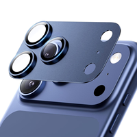 Protecteur d'objectif d'appareil photo en verre trempé 3D 9H pour 17 Pro Max Air 17ProMax avec fonction anti-rayures