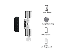 Serrure à cylindre intelligente d'empreinte digitale de haute qualité TTlock mot de passe clé mécanique cylindre de serrure de porte électronique intelligent numérique
