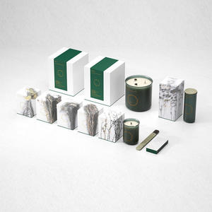 Custom Luxury Recycled Cardboard Gift Candle <b>Box</b> Matt Lamination UV Coating Embossing Vanishing Customizable Size Design - Product Image 3