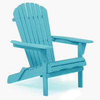 Chaise Adirondack d'extérieur en bois massif avec dossier pliable, style américain, pour patio, plage, cour, maison d'hôtes