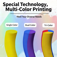 YOSSO Filamen Printer 3D Tri-Warna 1.75mm 1kg Merah Emas Hitam Gulungan Halus Mengkilap Kuat Daya Rekat Lapisan PLA Sutra