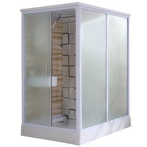 Khung nhôm kính dày 5mm tích hợp khách sạn phù hợp khô ướt tách phòng tắm vách ngăn trượt ướt phòng tắm khô - Product Image 1