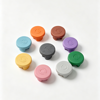 Bouchon en caoutchouc bromobutyle de 20 mm, anti-fuite, à ouverture facile, avec couvercle anti-poussière, fermeture hermétique, conception à deux pattes, pour flacon de lyophilisation