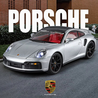 Voiture miniature ZG Porsche Supercar avec son et lumière, jouet de collection en métal à rétrofriction