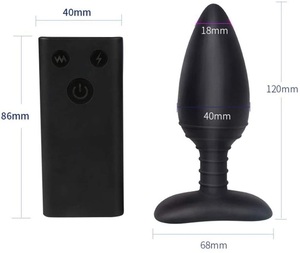 Bestseller 10-stufiger Ferngesteuerter Elektrischer Vibrations-Analplug Tragbarer Prostata-<span class=keywords><strong>Massager</strong></span> für Frauen und Männer Sexspielzeug - Product Image 6