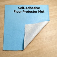 Film de protection de sol auto-adhésif non tissé, barrière anti-rayures pour la peinture, idéal pour la décoration intérieure, les escaliers et tous les types de sols