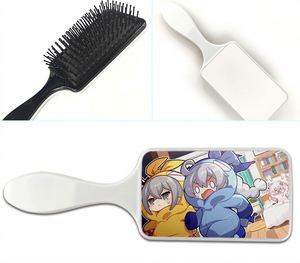 Peine de aire portátil personalizado al por mayor con logo, de plástico para transferencia térmica, en blanco, para mujer, regalos promocionales y empresariales - Product Image 3