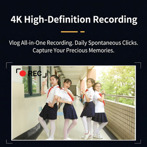 Appareil photo numérique 4K pour vlogging et photographie, 80MP, double écran, point et shoot, autofocus, zoom 18X, flash, piles, adolescents, adultes - Product Image 6