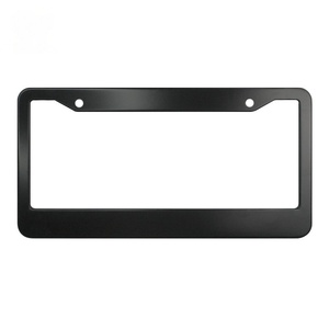 Cadre de plaque d'immatriculation en acier inoxydable et alliage d'aluminium, norme américaine, vente chaude, prend en charge la sélection de divers logos personnalisés - Product Image 6