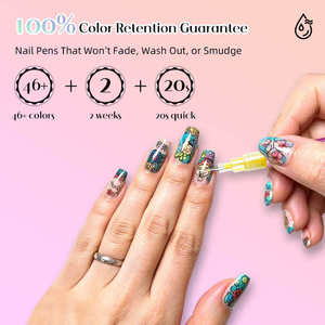 ชุดปากกาเพ้นท์เล็บ 12 สี แบบหลอดเข็ม สำหรับเพ้นท์เล็บอะคริลิคเหลว ปากกาสำหรับเพ้นท์เล็บเจล งานศิลปะ DIY เพ้นท์ลายกราฟฟิตี - Product Image 3