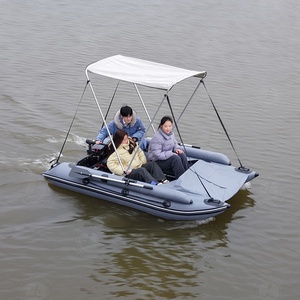 Bote Inflable Resistente para <span class=keywords><strong>Pesca</strong></span> <span class=keywords><strong>en</strong></span> Playa, Mini Bote Flotante con Toldo para <span class=keywords><strong>Pesca</strong></span> - Product Image 5