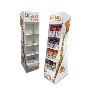 ชั้นวางสินค้าขนมขบเคี้ยวแบบตั้งโต๊ะ ทำจากกระดาษแข็ง สำหรับร้านค้าปลีกและตู้โชว์สินค้า - Product Image 4