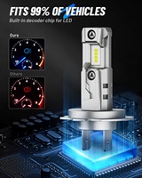 Novsight Led H4 50W Ampoule de voiture super lumineuse 9005 9006 H7 Lampe Canbus Luces Led Para Auto H1 H11 Ampoules de phare LED de voiture