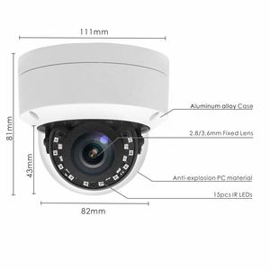 금속 3 축 내부 브래킷 H.265 소니 센서 POE IP 네트워크 카메라 파괴자 돔 <span class=keywords><strong>Vandalproof</strong></span> 야외 CCTV 감시 카메라 - Product Image 6