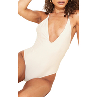 Mejor Precio Bikini para Mujer, Traje de Baño Verde Sexy, de Una Pieza, Tipo Leotardo