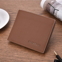 Dompet Pria Pendek Sederhana Kasual Kulit PU Dompet Pria