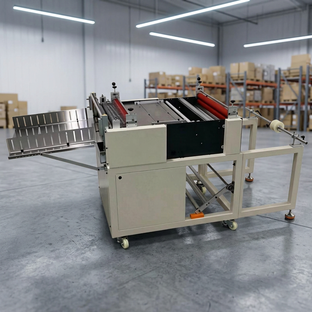 Fully Automatic PLC Controlled Stepper Motor Woven Fabric Roll Sheet Cutter Feeding Kraft Paper PET/PVC Film Cutting Machine