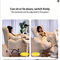 Chaise de bureau ergonomique à dossier haut : design de canapé inclinable pour un confort de position assise toute la journée