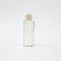 Bouteille carrée en PET de 70 ml avec bouchon à vis pour vaporisateur de parfum, soins de la peau, cosmétiques, bouteilles personnalisées avec logo OEM, emballage