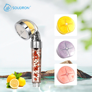 Cartucho de Repuesto para Filtro de Ducha con Aroma a Limón, Rosa y Lavanda, Vitamina C, Bálsamo para Cabezal de Ducha - Product Image 1