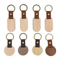 Individuell Bedruckter Schlüsselanhänger aus Buchenholz, Kreativer Blanko-Holzschlüsselring für Firmengeschenke, Mehrformige Holzschlüsselanhänger