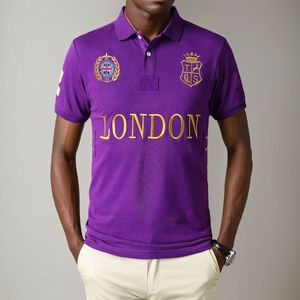 <span class=keywords><strong>Polo</strong></span> décontracté pour <span class=keywords><strong>homme</strong></span> en coton 100% avec logo brodé personnalisé, coupe courte, hauts de créateur de la marque Laurenes City - Product Image 3
