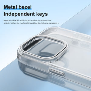 QY เคสฝาปิดโทรศัพท์แบบใสทันสมัยสำหรับ iPhone 14 15 16 17 PRO MAX เคสอะคริลิคใสโปร่งแสง - Product Image 5