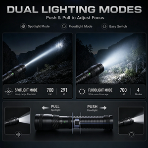 Vente en gros <span class=keywords><strong>de</strong></span> lampes <span class=keywords><strong>de</strong></span> poche LED USB 700 lumens, portée <span class=keywords><strong>de</strong></span> 291 m, étanches IP65, pour le camping, <span class=keywords><strong>4</strong></span> <span class=keywords><strong>couleurs</strong></span>, logo personnalisé en vrac, rechargeables - Product Image 4
