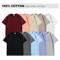 T-shirt Homme Personnalisé avec Logo, Coton, Manches Courtes, Broderie, Couleur Unie, Col Rond, Coupe Oversize