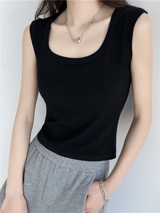 Top da <span class=keywords><strong>donna</strong></span> sexy in maglia a maniche corte con scollo quadrato, vestibilità ampia, taglia unica - Product Image 4