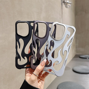 Nueva tendencia Frosted Hollow Flame Modeling Protección a prueba de golpes Funda para teléfono móvil para IPhones 15 Pro Max 16 15 14 13 12 <span class=keywords><strong>11</strong></span> - Product Image 4