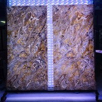 Panneau mural translucide Life1996 de luxe, en pierre mince de 2 mm, flexible, texture naturelle, ultra-fin, imperméable et écologique