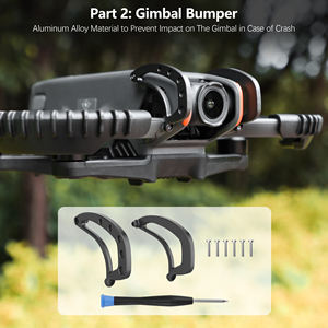 Kit de protección contra choques Amazear Must-Have para DJI Avata <span class=keywords><strong>2</strong></span>: Juego <span class=keywords><strong>3</strong></span> en 1 que evita daños en Dron, Gimbal y Goggles <span class=keywords><strong>3</strong></span> - Product Image 2