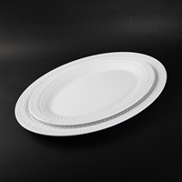 Assiettes de table modernes en mélamine grand format, incassables et sans formaldéhyde, pour restaurants – Vente chaude