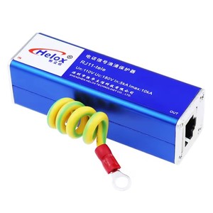 Protecteur de signal de communication RJ11 110 V CA 10 Mbps 10 KA SPD, protection contre la foudre pour ligne téléphonique, dispositif de protection contre les surtensions de signal - Product Image 2