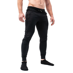 Pantalons de jogging doux pour la gym et le fitness, sur mesure, de haute qualité, fabriqués par le meilleur fabricant, pour hommes, couleur unie, en vente en ligne. - Product Image 4