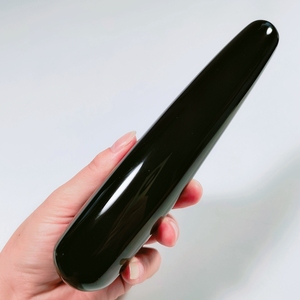 Naturale intagliato in cristallo di quarzo trasparente ricurvo Dildo per le donne Sexy giocattolo pene di cristallo - Product Image 5