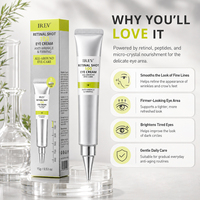 Crème Contour des Yeux Raffermissante Retinal Shot : Booster Anti-Âge à la Vitamine C et Multi-Peptides pour Cernes et Poches