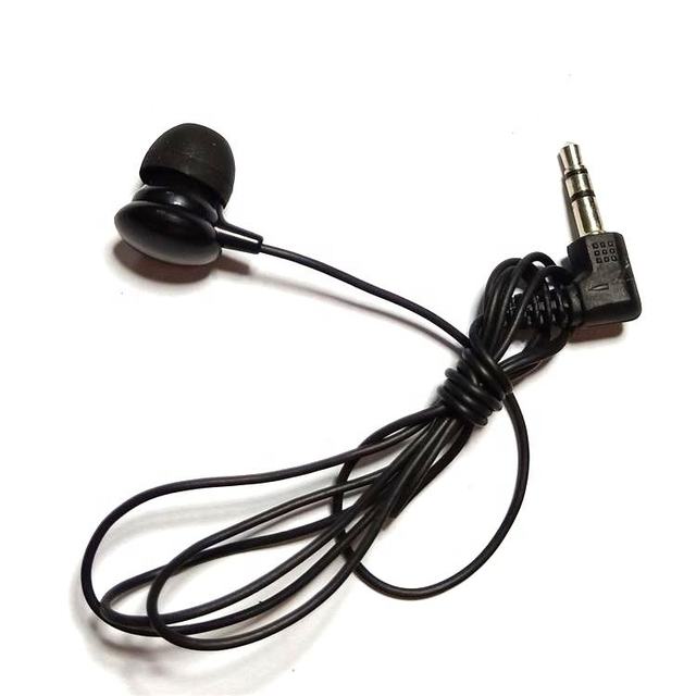 Hot Selling Low Cost Single Ear 3.5mm Aviation Earphone Mono Airline Headset Disposable Pilot Headphone Crew Travel Business
