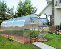 Serre miniature CHOYUEH, kit de serre compacte en tôle galvanisée, transparente, pour intérieur/extérieur, tunnel de jardin miniature, ventilation
