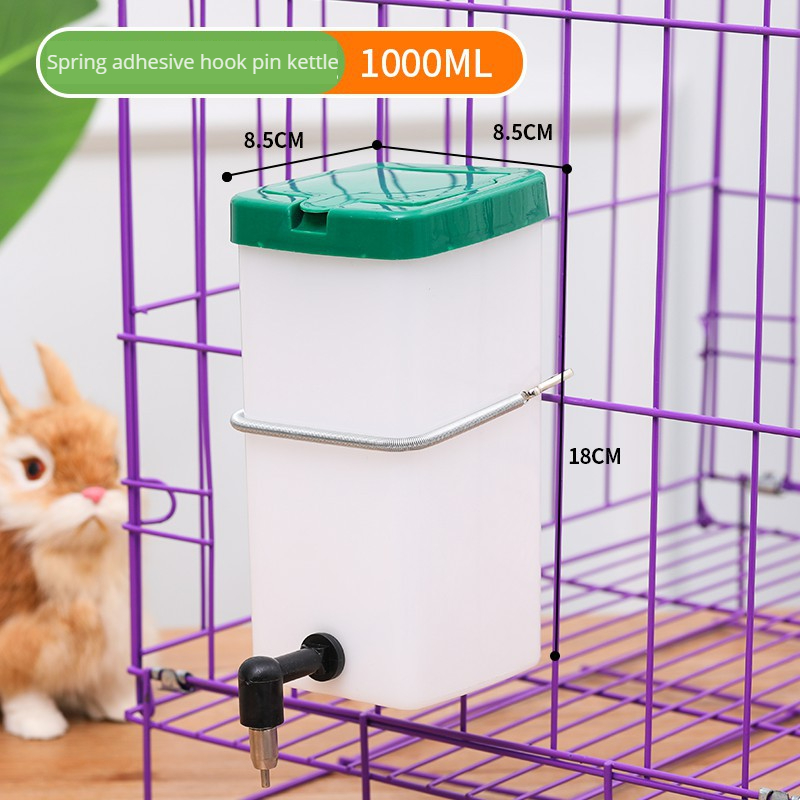 Hangende Kooiketketel Drinkapparaat Plastic Konijnenhamster Drinkwaterfles Kooi Hangende Feeder