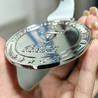 Médaille de Coupe de Football Personnalisée en Alliage de Zinc, Moulage 3D, Émail Souple, Récompense avec Ruban, Vente en Gros